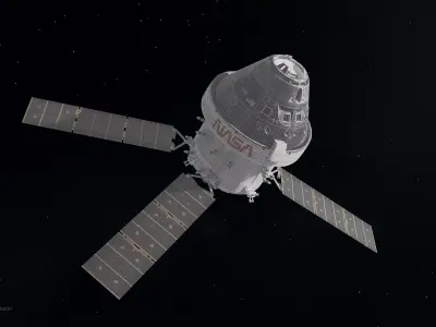 Orion Spacecraft Capsule - Artemis mission PBR TXT inspired 3D model