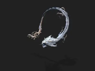 260 frames of Flying Sky Animation Low-poly 3D model
