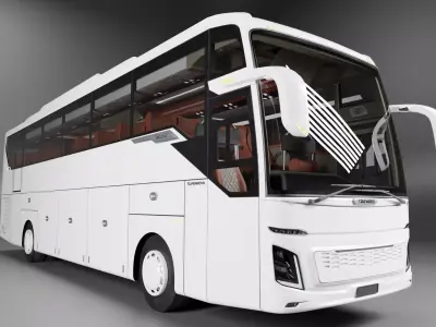 Bus Traveliner Supernova Low-poly 3D model