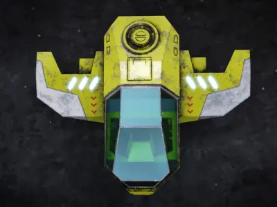 Air Sci fi - Game Ready Low-poly 3D model
