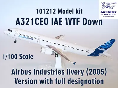 101212 Model kit Airbus A321CEO IAE WTF Down 3D print model