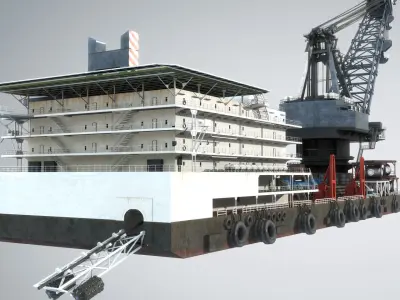 Derrick Lay Vessel 3D model