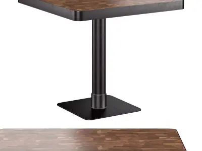 Bistro loft industrial table 3D model