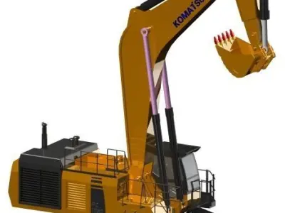 Komatsu PC1250 Excavator 3D model