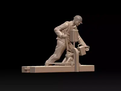 staff railroad 3D print model