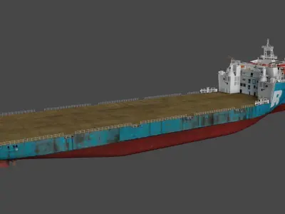 Heavy Load vessel 3D model Low-poly 3D model