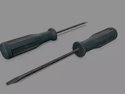 screwdriver Low-poly 3D model