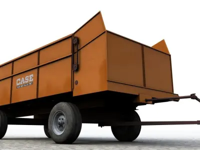 Case Helix Bunk Feeder wagon  3D model