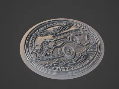 Car Pendant Medallion 3D print model
