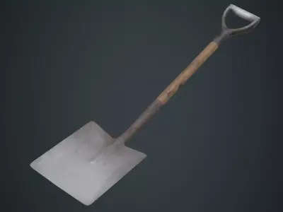 Spade 1B Low-poly 3D model