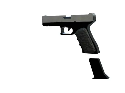 Glock 3D Model  Low-poly 3D model