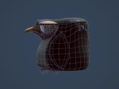 Penguin penguins of madagascar Low-poly 3D model