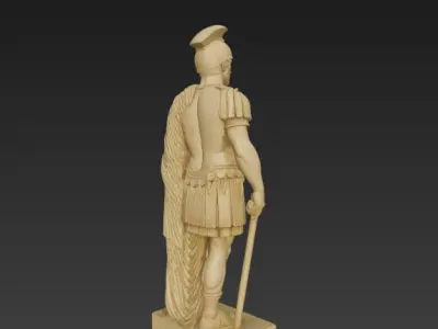 ancient roman statue 3D model