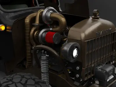 1947 Power Wagon Hauk Designs 3D model