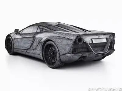 2021 Italian Supercar 3D model