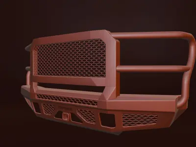BUMPER FRONT BODYGUARD FT Series Extreme Low-poly 3D model