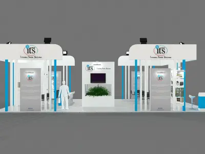 Exhibition Stand - ST0046 3D model