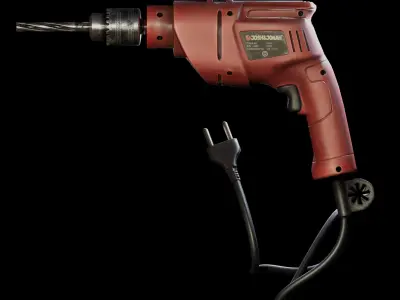 Drilling Machine Low-poly 3D model shop