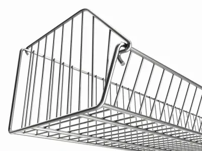 Store Wire Basket Shelf 3D model