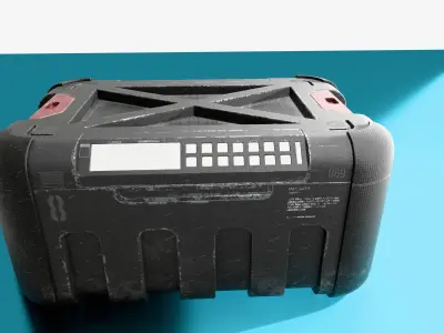 Sci-Fi Weapon Case Pack Game-Ready Crates Free low-poly 3D model