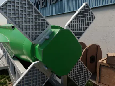 mother of all bombs Low-poly 3D model