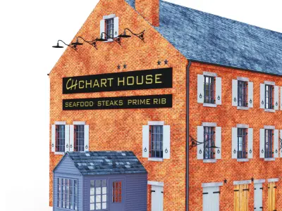 Chart House Boston 3D model