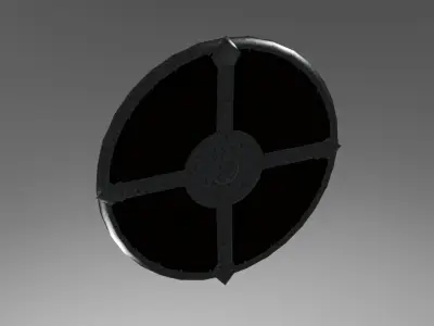 Shield model low-poly Free low-poly 3D model