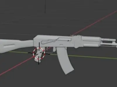akm model humanoid Low-poly 3D model