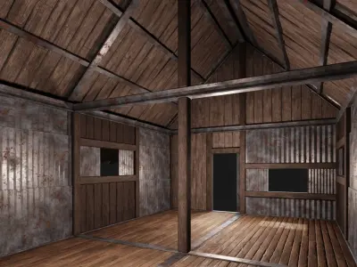 Medieval Houses 56- 4K Textures Game Ready Low-poly 3D model