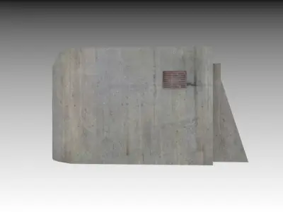 Small bunker Free low-poly 3D model
