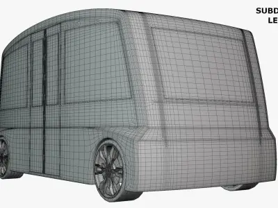 Shuttle minibus concept 3D model