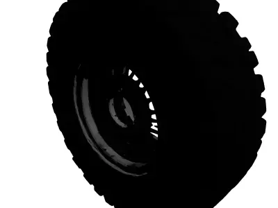 OffRoad Tire Wheel Rim 3D model