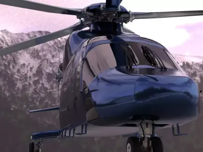 T625 GOKBEY Turkish Helicopter 3D model