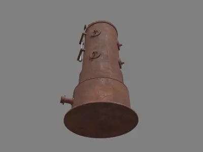 Old Boiler 01 Low-poly 3D model