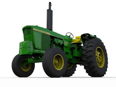 John Deere 4620 Tractor 1971 3D model