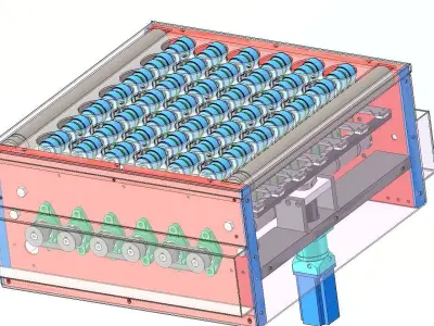 High-Speed Logistics Parcel Sorting Balance Wheel Sorter-2 3D model