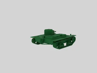Soviet light tank T38 1937 3D print model