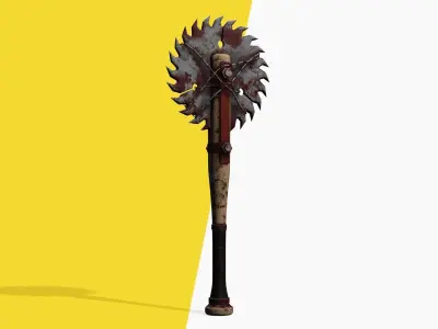 Survival realistic Weapon  Low-poly 3D model