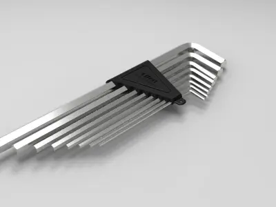 Allen Key Set Free 3D model purchase
