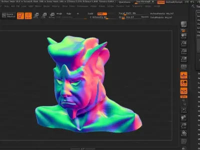 Barongan Sculpture Free 3D model