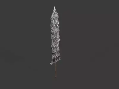 Great Sword 09 Low-poly 3D model