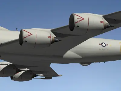 Boeing E6 Mercury 3D model