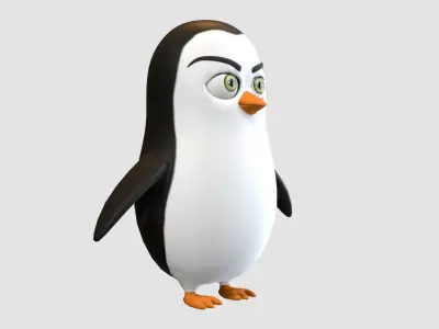 cartoon boy penguin  3D model