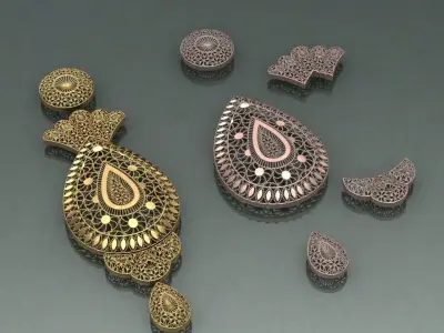 Arabic main part 5 piece 3D print model