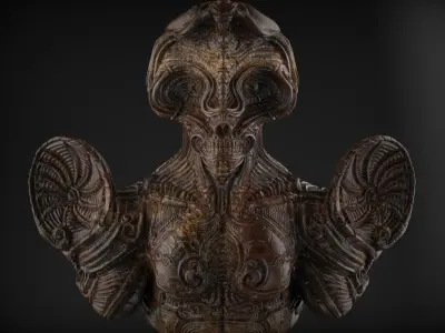 Gate keeper bust sculpt 3D print model purchase
