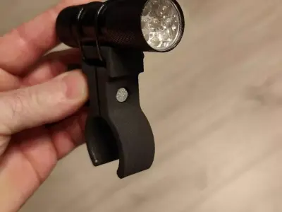 Universal Bike Light Mount for Handlebars Free 3D print model