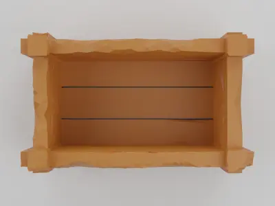 Wooden crate Free 3D print model