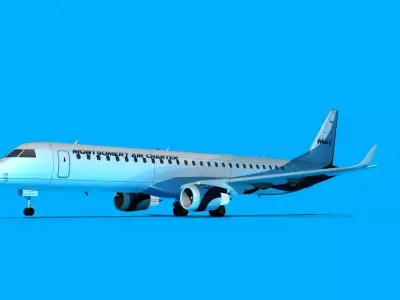 Embraer Emb-190 Montgomery Air Charter 3D model