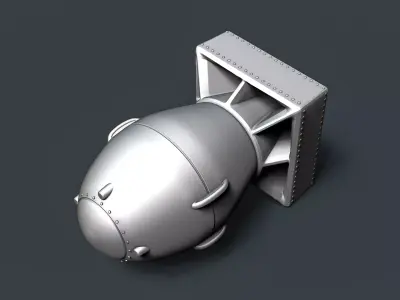 Fat Man Atomic Bomb RoZ 3D print model