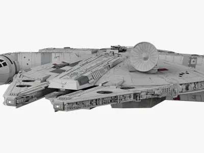Millennium Falcon  Low-poly 3D model